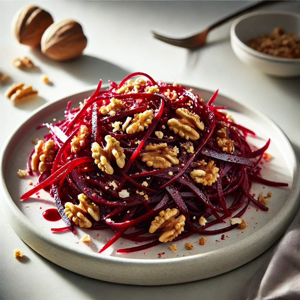 Beetroot and walnut salad